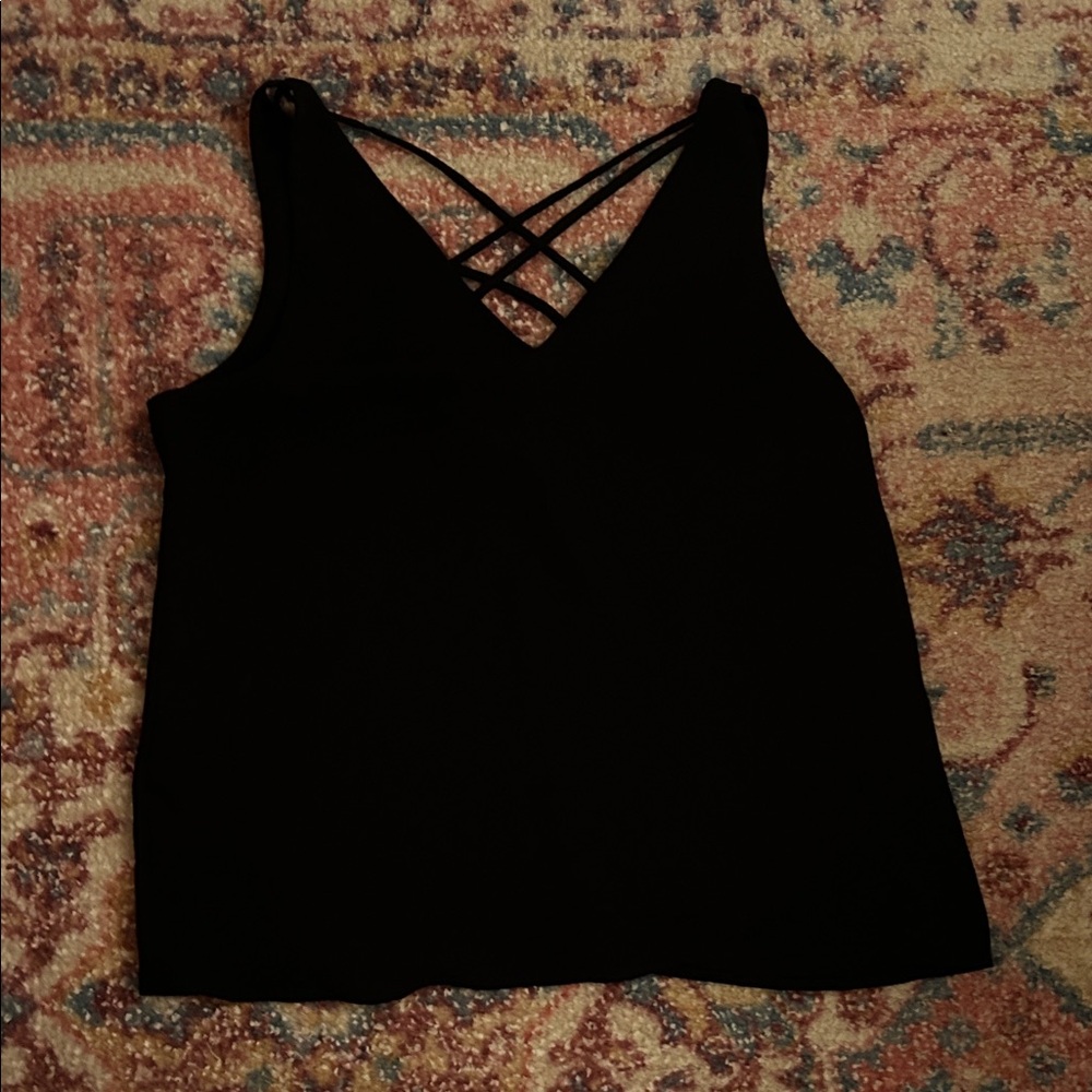 Express Black Strappy Tank Top